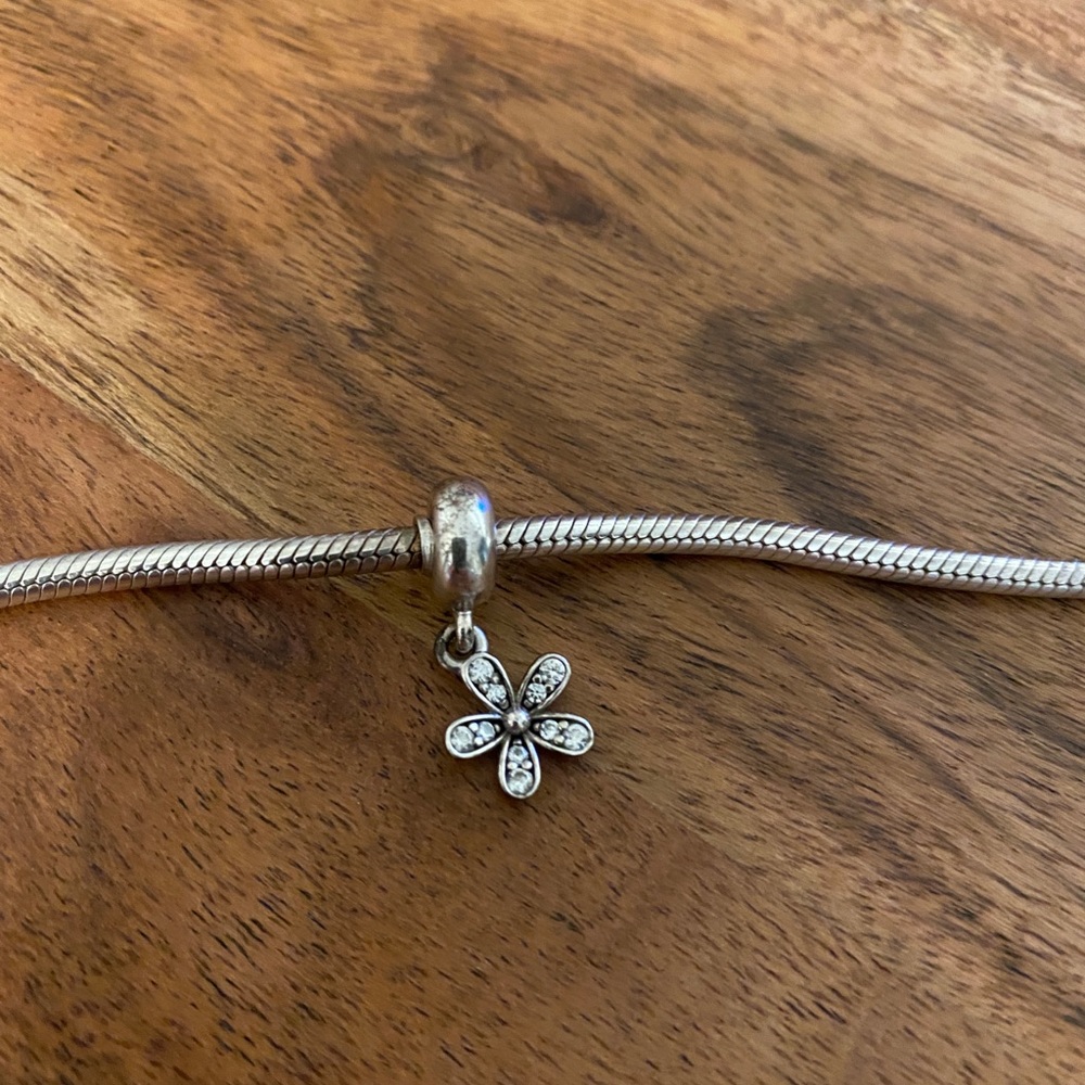 Pandora Dangle Charm Daisy Sterling Silver